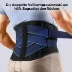 FREETOO Ledveni Podporni Pas za Hrbet XXL - slika 4