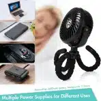Winique prenosni USB ventilator z gibljivim stojalom in 3 hitrostmi - slika 6
