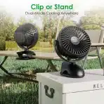 Minthouz Prenosni Ventilator s Sponko 8000 mAh - slika 5