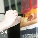 34x Zenacolor slikarski set z akrilnimi barvami in lesenim stojalom - slika 4
