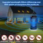 Loowoko Električni Uničevalec Komarjev 4200 V z UV Svetilko - slika 2