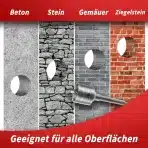 HAIMAYEE SDS Plus Kronski Sveder za Beton in Opeko 80 mm - slika 5