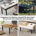 4x aleawol zložljive kovinske noge za mizo 40 cm - slika 2