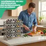 Kovinsko stojalo za začimbe s 3 nivoji - slika 5