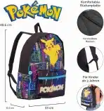 Pokémon Pikachu Otroški Šolski Nahrbtnik Glow in the Dark - slika 4