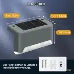 8x GIGALUMI solarna LED svetilka za stopnice in ograje - slika 6