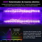 WUEAOA Električni Uničevalec Mrčesa z UVA LED – 3800 V - slika 2