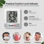 4x TempPro digitalni termometer in higrometer za notranje prostore - slika 2