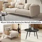 4x aleawol poševne kovinske noge za pohištvo 40 cm - slika 5